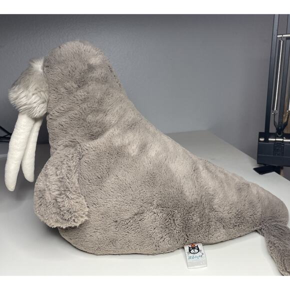 Jellycat Large Willie Walrus Plush 18” Stuffed Animal - Picture 2 of 16